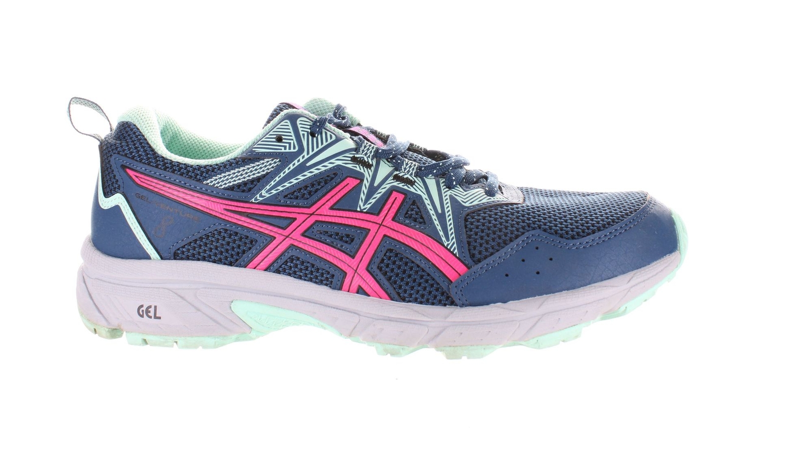 ASICS Womens Gel-Venture 8 Blue Hiking Shoes Size 10 (7764199)