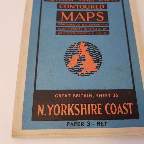 North Yorkshire Bartholomews Ordenanza Encuesta Mapa tela plegable Whitby británico - Imagen 6 de 11