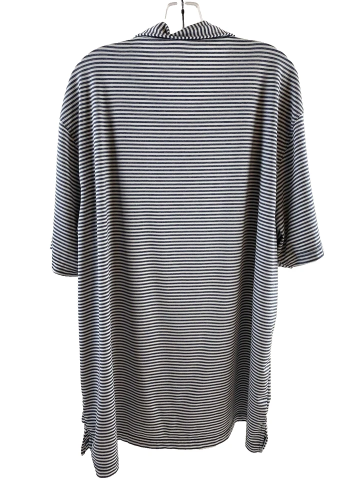 State Traditions mens short sleeve striped polo shirt size XL stretch - Image 2 of 4