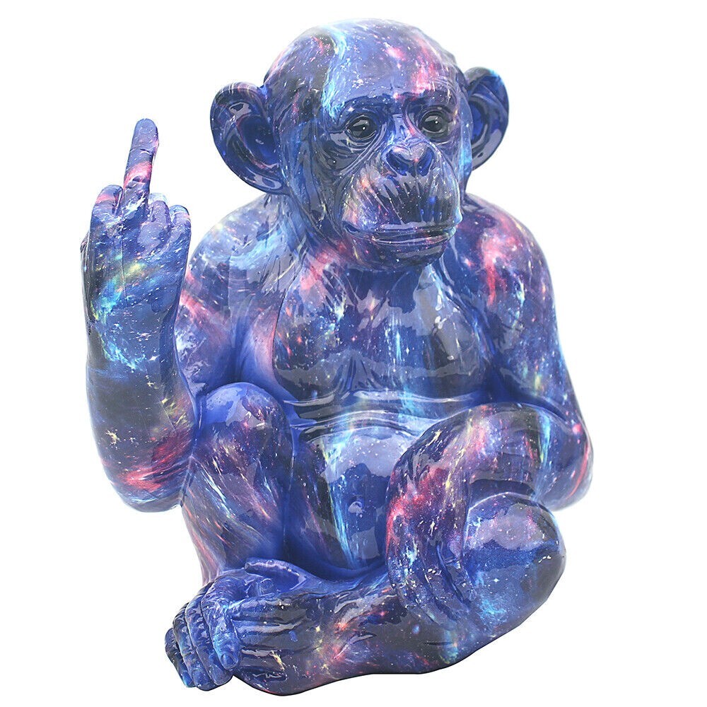 G*D様 monkeystickII76MH Galaxy Monkey Blue Multi Colour Figurine Ornament | eBay
