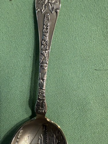 US Battleship Nebraska Seattle Wash Angeline Sterling Mayer Spoon (S227) - Picture 4 of 13