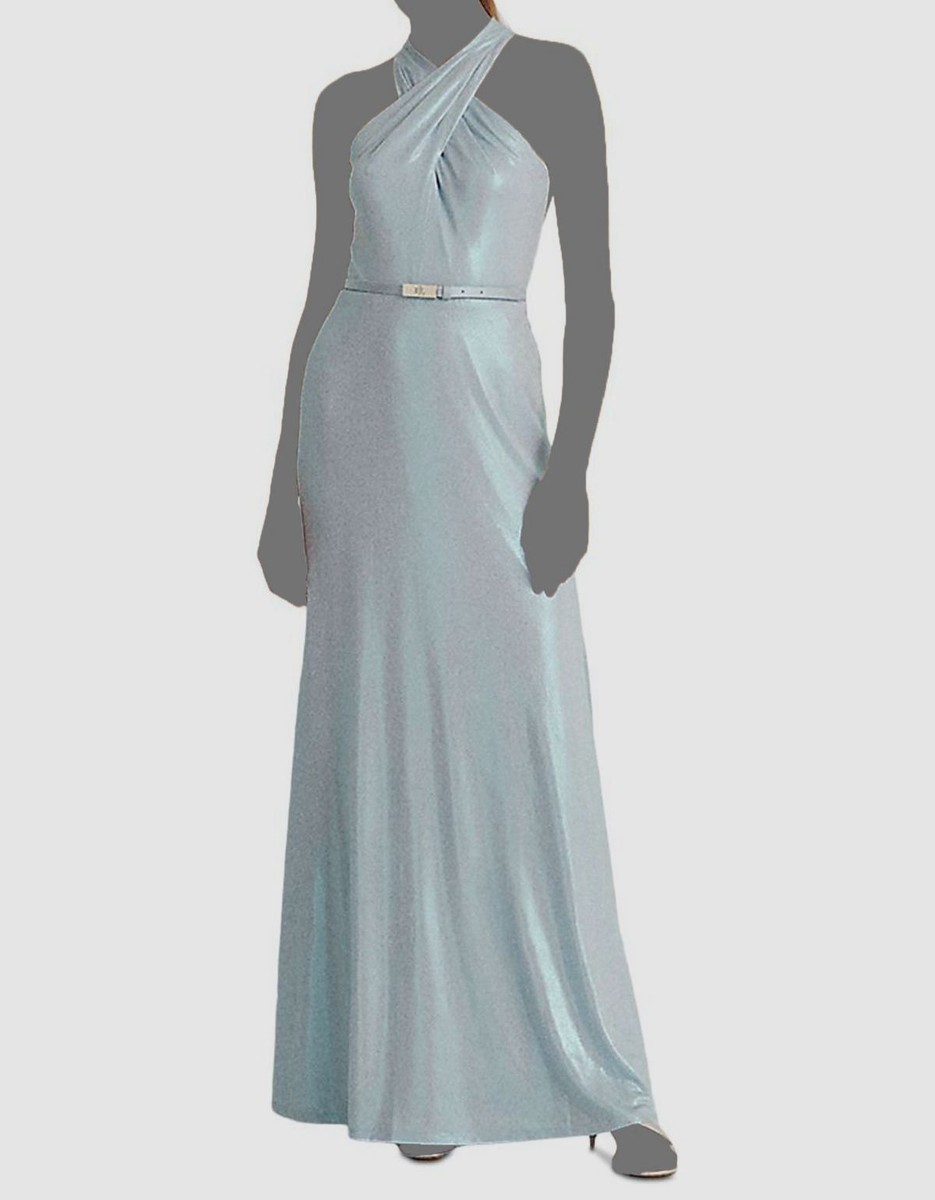 knee length dresses for ladies Ralph Lauren Bronze Halter S  OMNIA