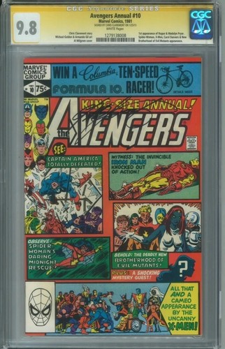 AVENGERS ANNUAL 1981 #10 CGC 9.8 SS signiert CLAREMONT 1. App von ROGUE