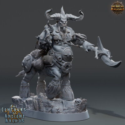 Daybreak Miniatures Centaurs of Ancient Archos - Lord Destrius 32mm scale