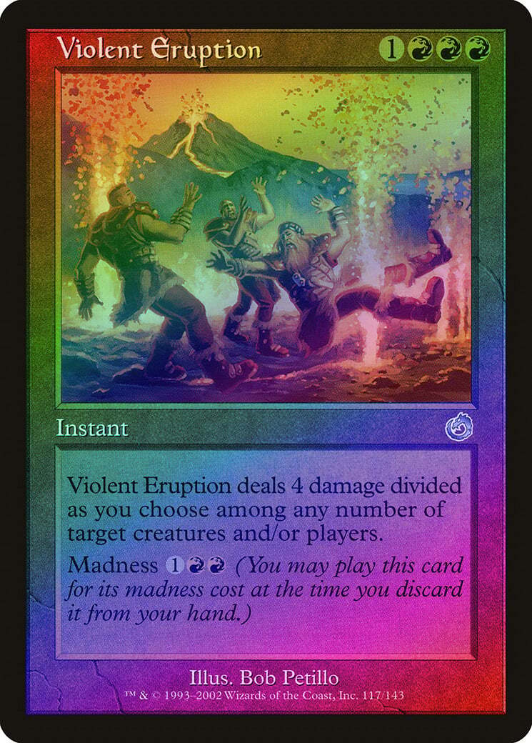 Violent Eruption FOIL Torment NM Red Uncommon MAGIC GATHERING CARD ABUGames