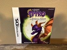 NO GAME! Original Manual for Legend of Spyro: The Eternal Night (Nintendo DS)