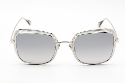 New OMEGA OM0017-H 18C Silver Metal Frame Grey Gradient Tint Lens Sunglasses
