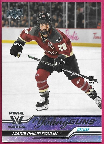 2024-25 Upper Deck PWHL Hockey MARIE-PHILIP POULIN Young Guns #65 Deluxe 108/250