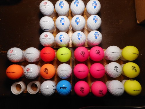34 Zero Friction Mix Spectra & ZF Distance Mint 5A Used Golf Balls