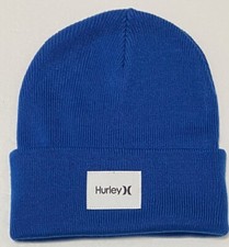 Hurley Men's Seaward Beanie - Blue with Hurley Logo 2625