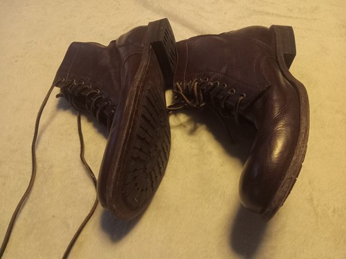 Vintage Frye Herren Tyler Leder Schnürung Braun Stiefeletten 9.5D 4001 Runde Spitze - Bild 10 von 11