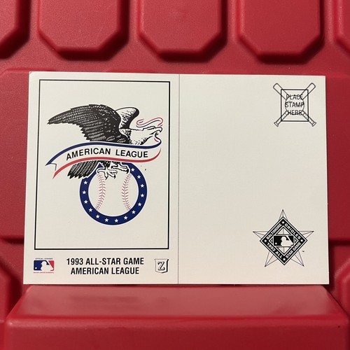 MLB Baseball American League All Star Game cartolina mai usata vintage 1993 - Foto 1 di 2