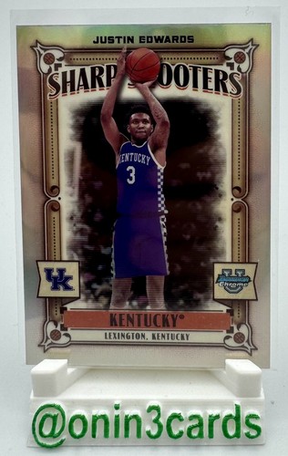JUSTIN EDWARDS 2023-24 Bowman U Chrome Sharp Shooters RC #SS-5 - Afbeelding 1 van 2