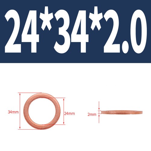 Arandelas métricas de sellado de cobre anillos junta plana forma A DIN 7603 A 3 mm ~ 68 mm - Imagen 113 de 128