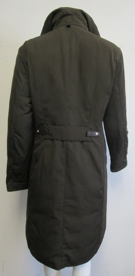 Casaco midi ALLEGRI Goose Down verde exército zíper - frente linha A tamanho 44/10 - Imagem 4 de 4