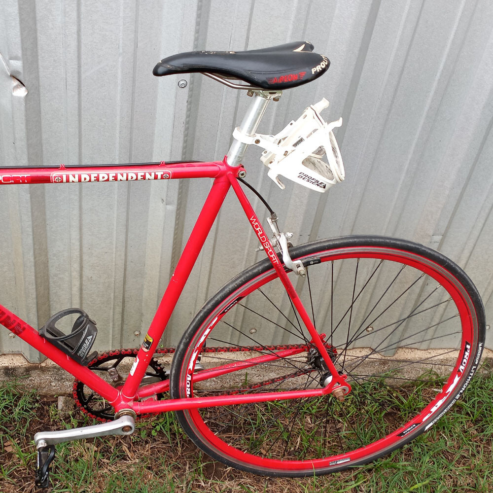 1980s Schwinn World Sport Single Speed Conversion Bike - Red