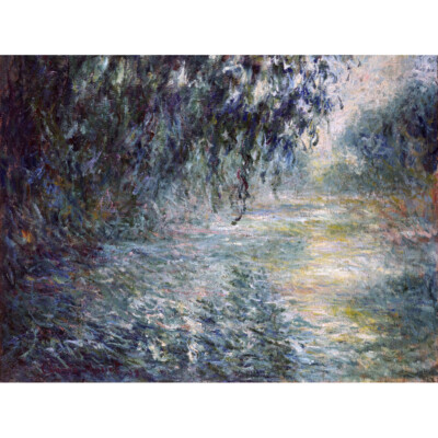 Claude Monet Morgen auf der Seine Leinwand Kunstdruck Poster