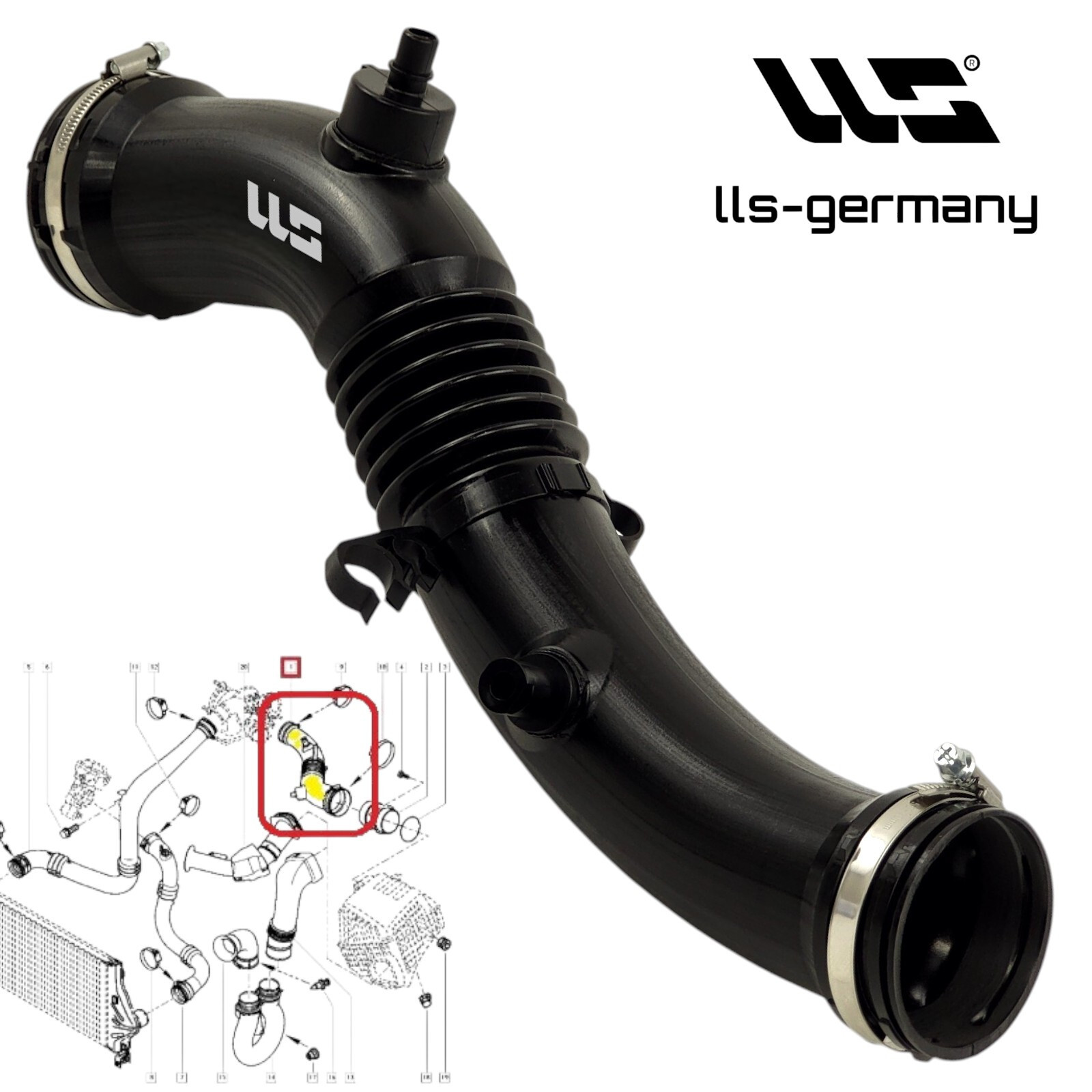 Air Filter Hose For Renault Espace IV 2.0 16V/Turbo 8200219163