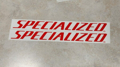 Adesivo Specialized S-Works 8x1" pretagliato rosso/bianco qualità resistente alle intemperie 2pz