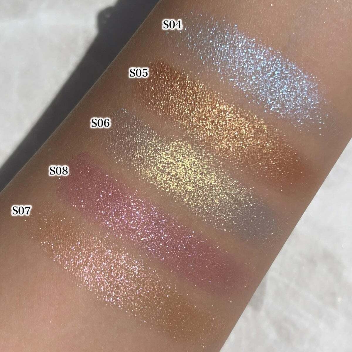 アイブロウ MENARD/MaketurePalette EleganceSelection ELEGANCE RAZZLE Star Eye Color 7 Shades Eyeshadow Metallic