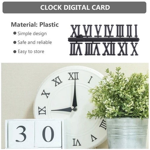 Sets Clock Numerals Replacement Roman Numerals Clock Mechanism Number - Foto 6 di 12