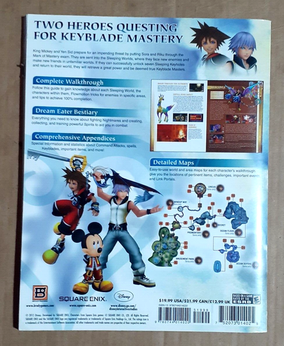 Kingdom Of Hearts 3D Dream Drop Distance Bradygames Official Strategy Guide - Imagen 2 de 2