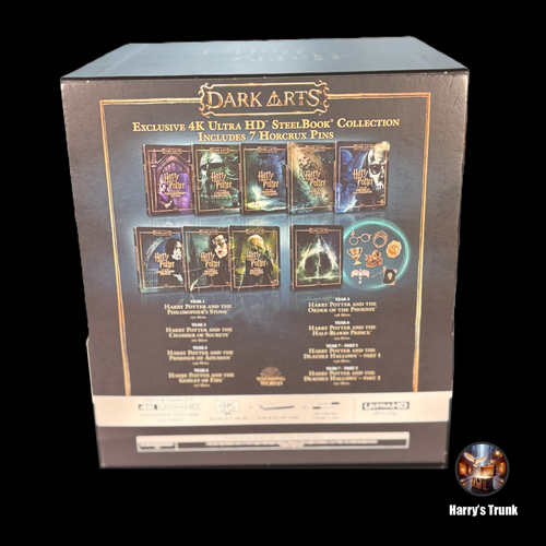 Harry Potter Dark Arts Steelbook 8 Movie Collection, 4K Ultra HD & Blu-ray-New - Imagen 13 de 24