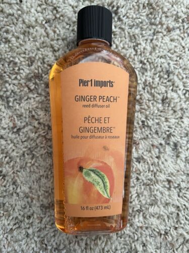 Brand New Never Opened PIER 1 Imports Ginger Peach Reed Diffuser Oil 16 Fl Oz