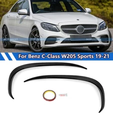 For 2019+ Benz C-Class W205 Front Bumper Air Vent Outlet Cover Trim Gloss Black