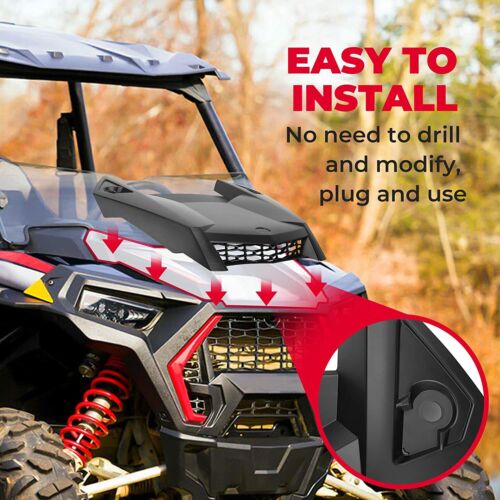 KEMIMOTO Hood Scoop Air Intake for Polaris RZR XP 1000 RZR XP 4 TURBO 2019-2023 - Picture 7 of 13