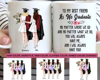 To My Best Friend As We Graduate Mug Class Of 2021 Mug Graduation Gift Best
