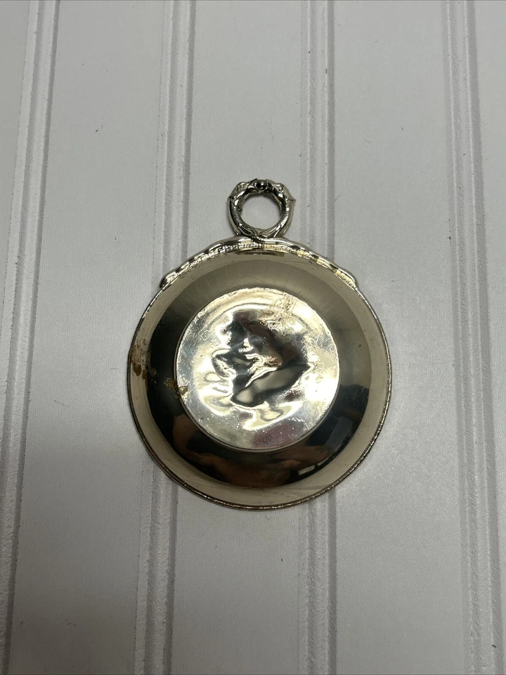 Taza de cata de vinos vintage - cuenco dorado hojas de uvas hechas en Japón 3,5" redonda  Foto 3 de 4