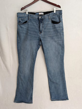 Old Navy Mens 360 Stretch Jeans 42x32 Straight Fit Light Wash