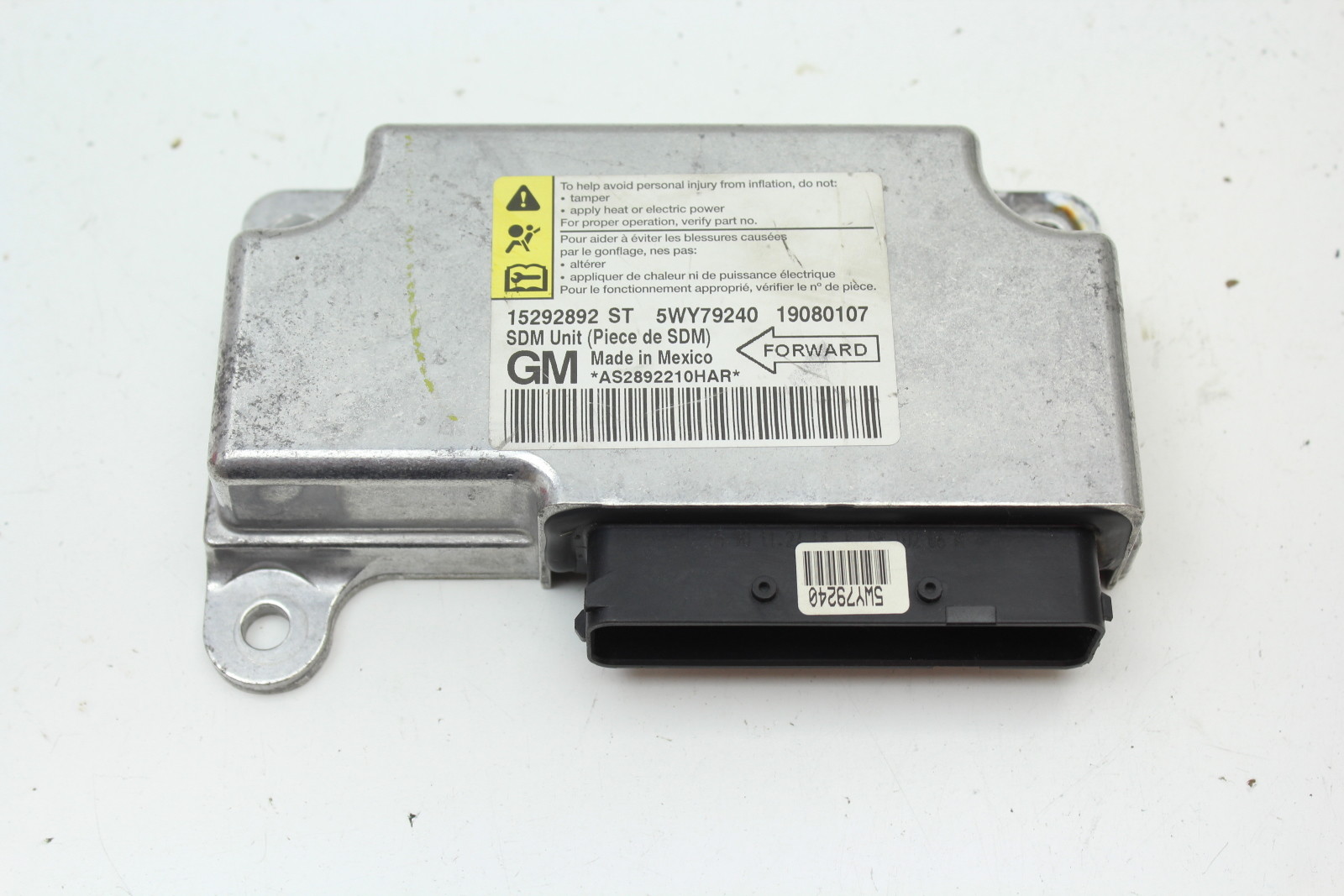 AIR BAG ECU ECM COMPUTER STS 1397067 08 AIRBAG ECU GD BAGS 