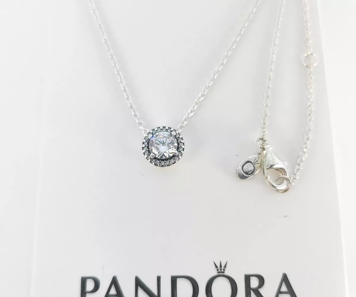 Pandora sparkle 2024 halo necklace