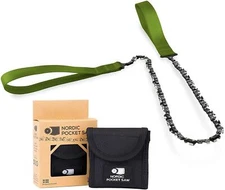 NORDIC POCKET SAW emergency outdoor hand chainsaw compact quality green handles