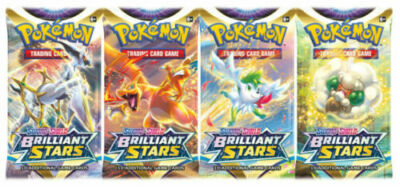 Pokemon 2022 Brilliant Stars SWSH 10 Card Booster Pack Unweighed Factory Sealed