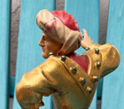 germany 10 1/2" MORRIS DANCER THE ORIENTAL wood carving GOLD 26.67 CM wooden — photo 3