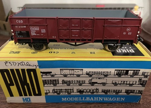 PIKO HO Gauge 5/6412-011 Open Goods Wagon Mint + Boxed,. Made In GDR
