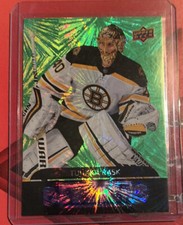 NHL 2020-21 UD Series 2 Dazzlers DZ-55 Tuukka Rask Boston Bruins Green Parallel