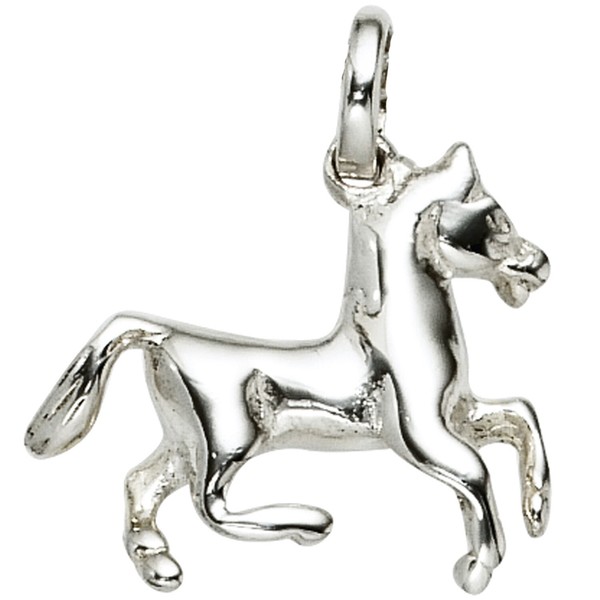"Jobo \"37888\" Kinder AnhäNger Pferd 925 Sterling Silber PferdeanhäNger Kinderanh"-image