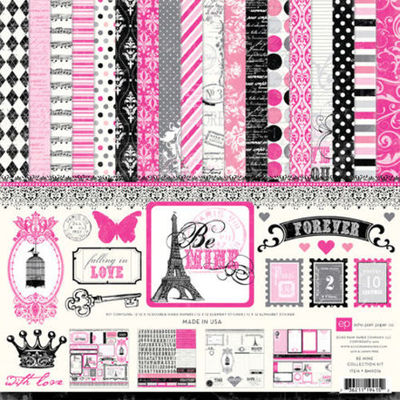 ECHO PARK ''BE MINE'' 12 X 12 PAPER PACK VALENTINES LOVE RETIRED SCRAPJACK'S PLACE
