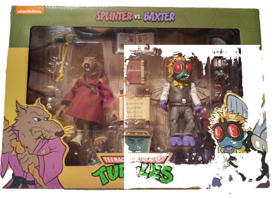 NECA Teenage Mutant Ninja Turtles Splinter vs Baxter Stockman 2-Pack  (20)