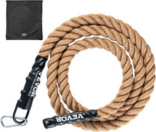 10Ft Gym Climbing Rope, 1.5" Diameter Mutiple Length Gym Fitness Training Rope..