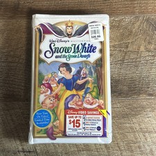 Snow White and the Seven Dwarfs VHS Walt Disney's Masterpiece Rare-New-Sealed