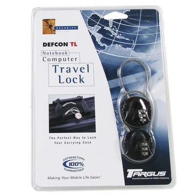 Targus DEFCON TL Travel Lock PA440E perfekt für Laptoptaschen, Koffer oder Rucks