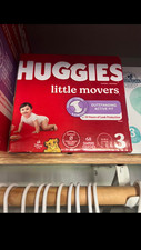 size 3 huggies diapers, not opened