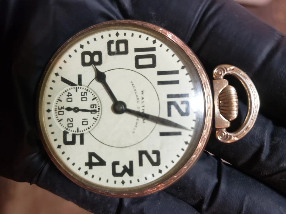 RAILROAD QUALITY -WALTHAM POCKET WATCH - 23 JEWELS - 16S - VANGUARD - RUNS - Image 4 of 4