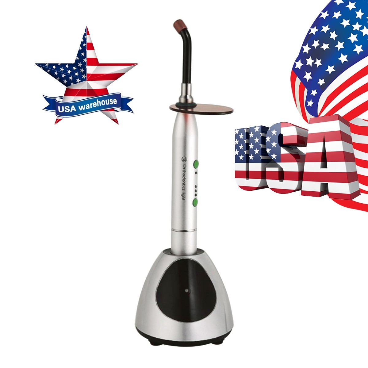 1-10 Dental LED Curing Light Lamp 2000mw High Power Blue Light