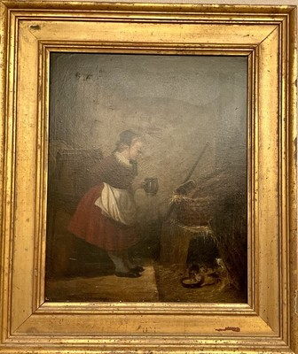 Painting By early Virginia Artist Anne Francis 1871, Provenance Mayo Gallery
